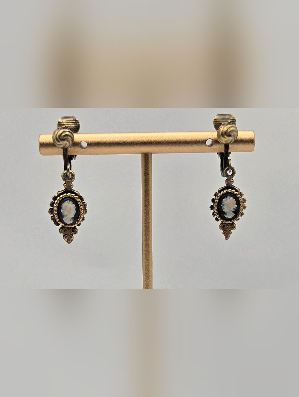 Gold Floral Hoop Earrings - Women Jewelry